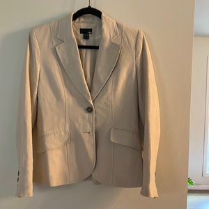 Linen beige blazer